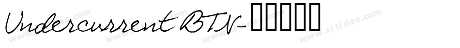 Undercurrent BTN字体转换